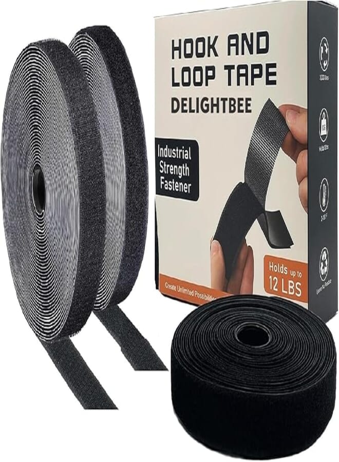 Self Adhesive Hook and Loop Tape, Velcro Tapes, Mosquito net Mounting Tape For Office use, Photo Frames, Multipurpose double-sided Adhesive Hook Loop Tape for Crafting & Wall Hanging
